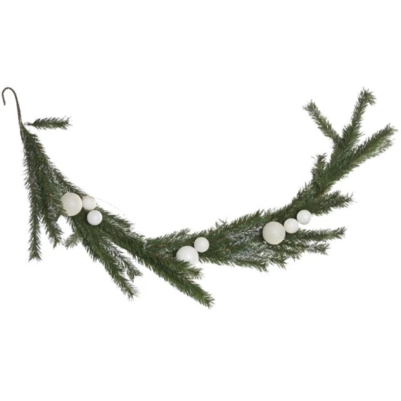 Girland havas, bogyós, 40 LED-es 14x7x150 cm