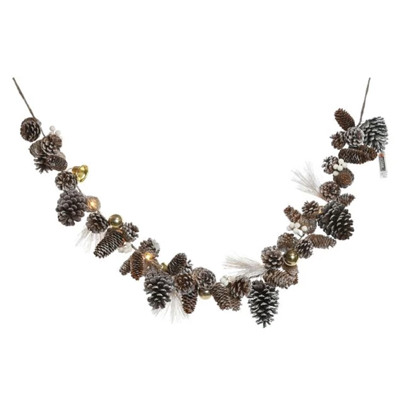 Girland tobozzal, LED-es 8x8x120 cm