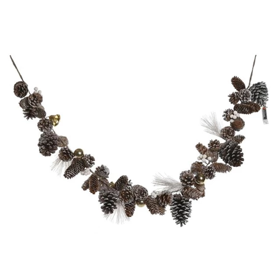 Girland tobozzal, LED-es 8x8x120 cm