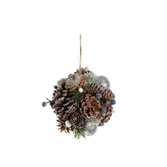 Gömb tobozból, akasztós 14x14x20 cm