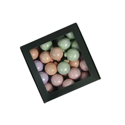 Gömb betűzős 4 cm pastel opal S/36