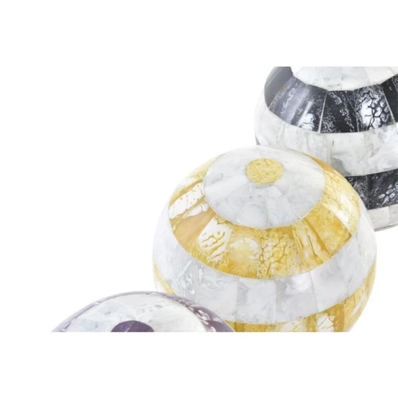 Gömb dekoráció 13x13x13 cm 3 féle