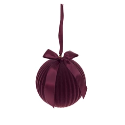 Gömb masnival, flokkolt, akasztós 20 cm