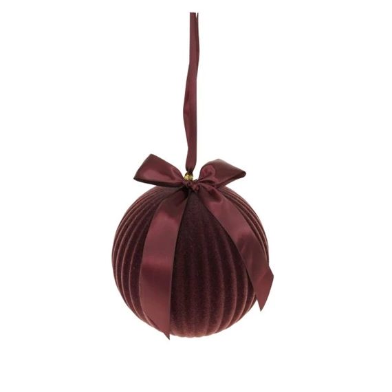 Gömb masnival, flokkolt, akasztós 20 cm