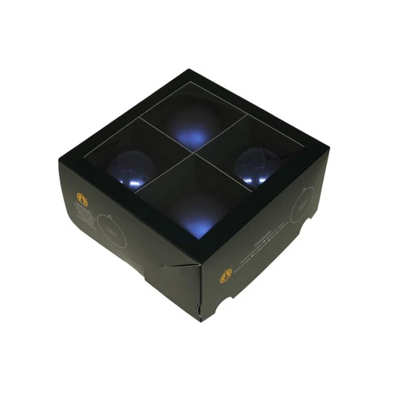 Gömb 10 cm night blue S/4