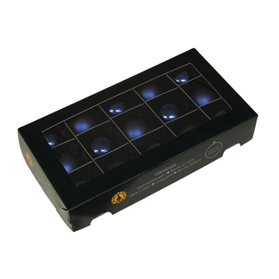 Gömb 4 cm night blue S/15