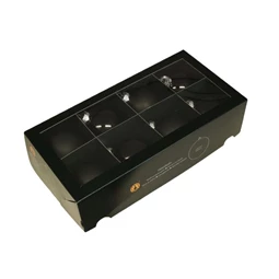 Gömb 8 cm black S/8