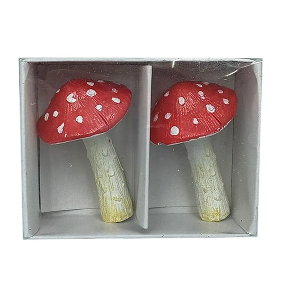 Gomba pöttyös 3,6x2,4x5,7 cm S/2