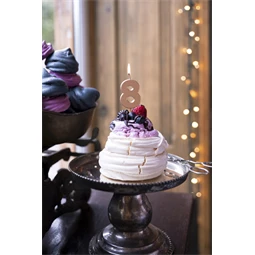 Gyertya 8-as szám születésnapi rózsaarany 4,5 cm