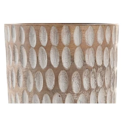 Gyertya mangófa tartóval 12x12x14 cm