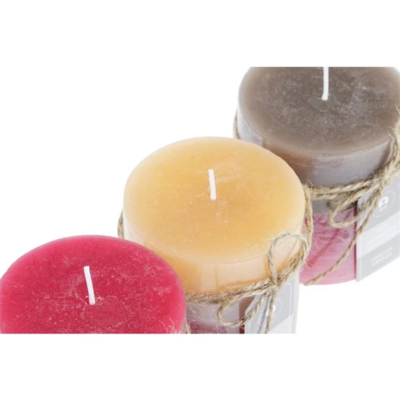 Gyertya 6,8x6,8x7 cm 3 féle