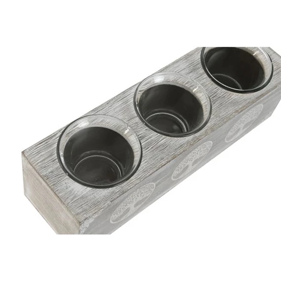 Gyertyatartó életfa mintával 23x7x7 cm