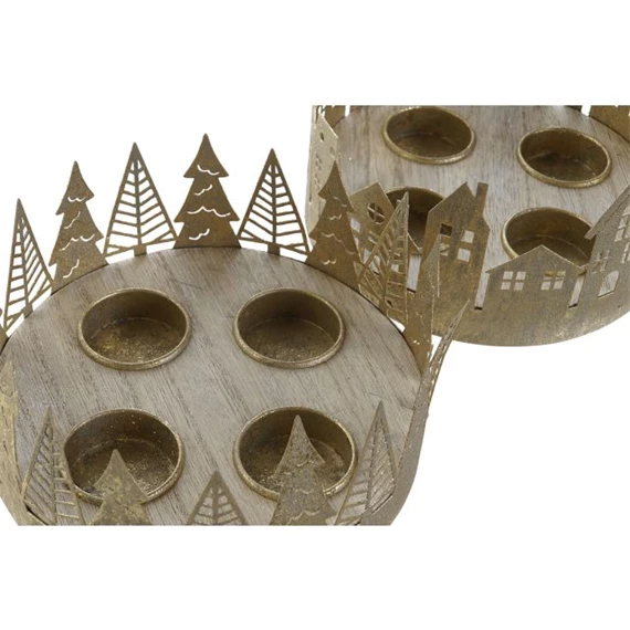 Gyertyatartó 16,5x16,5x8,5 cm 2 féle