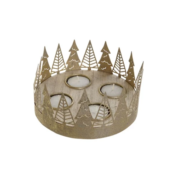 Gyertyatartó 16,5x16,5x8,5 cm 2 féle