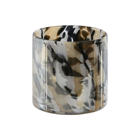 Gyertyatartó mintás 12x12x11,5 cm