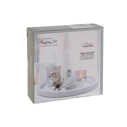 Gyertyatartó szett 27,5x27,5x2 cm S/6