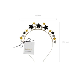 Fejpánt csillagok 17x19,5 cm mix