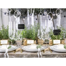 Helykártya tartó háromszögek arany 2,3 cm S/10