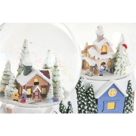 Hógömb zenélő 10x10x13 cm 2 féle