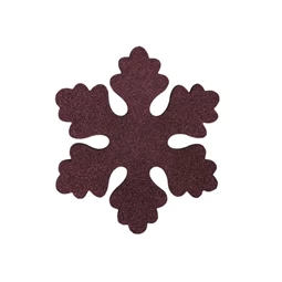 Hópehely glitteres, akasztós 25 cm