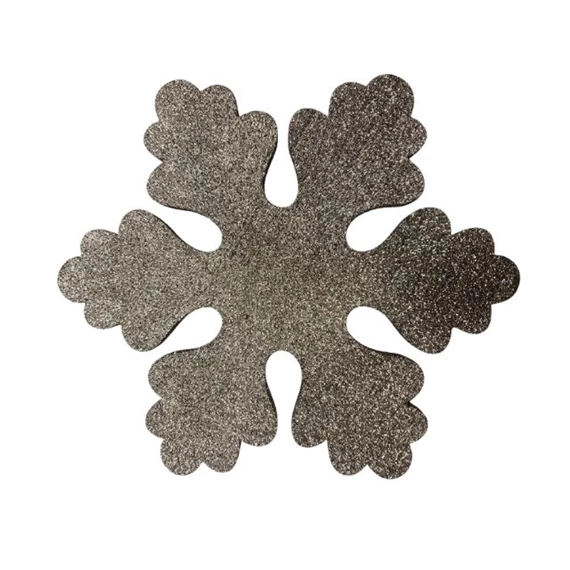 Hópehely glitteres, akasztós 40 cm