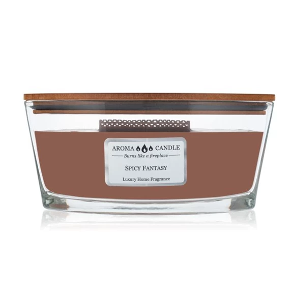 Illatgyertya hajó - Fűszeres fantázia 453 g 19x11x9 cm