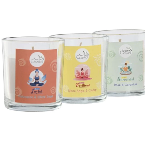 Illatgyertya motiváló 8x8x8 cm 3 féle