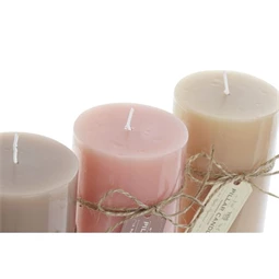 Illatgyertya 6,5x6,5x15 cm 3 féle