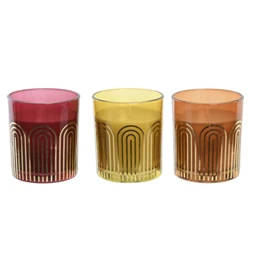 Illatgyertya 9x9x10 cm 3 féle