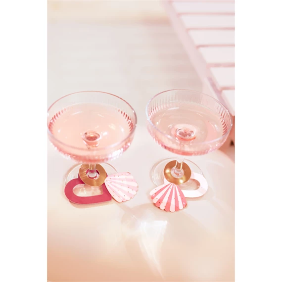 Italcímke fürdőruha és kagyló 8x5 cm mix S/10