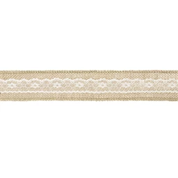 Juta szalag csipkével 5x500 cm