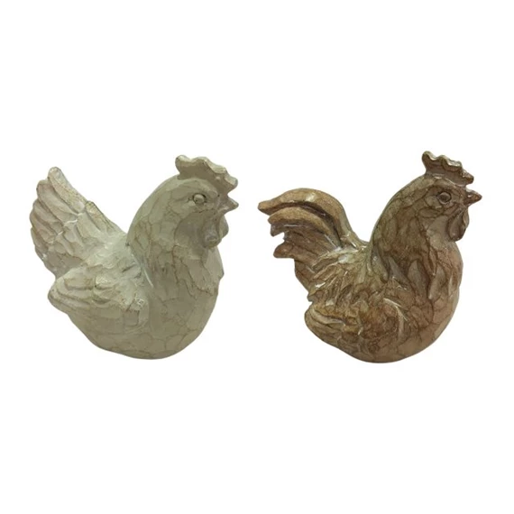 Kakas, tyúk 8x5x9 cm 2 féle