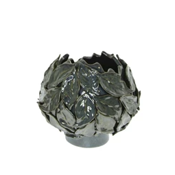 Kaspó 3D levél mintával 23,5x22,5x19,5 cm