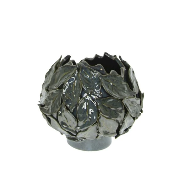 Kaspó 3D levél mintával 23,5x22,5x19,5 cm