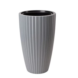 MIKA SLIM kaspó kerek, ültető betéttel 30 cm