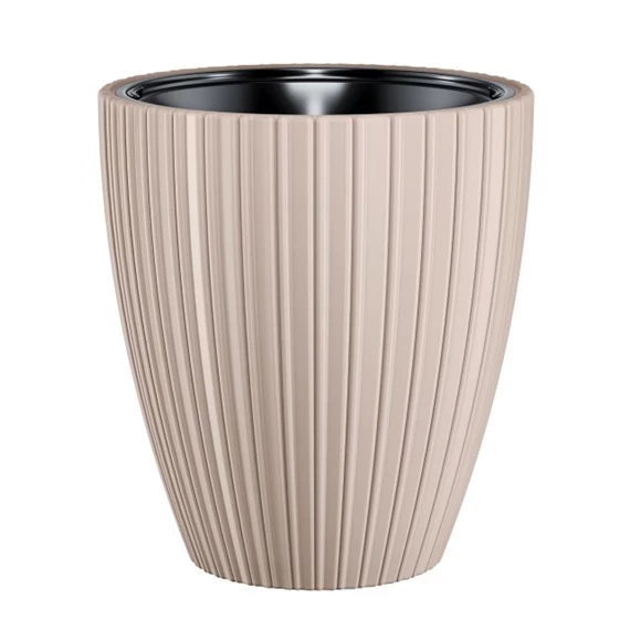 MIKA kaspó kerek, ültető betéttel 30 cm