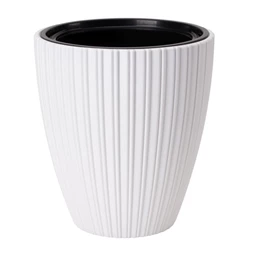 MIKA kaspó kerek, ültető betéttel 30 cm