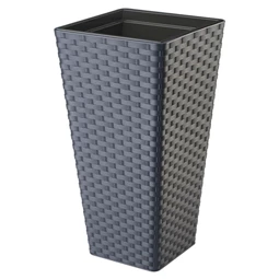 RATTANA SLIM kaspó szögletes, ültető betéttel 35 cm