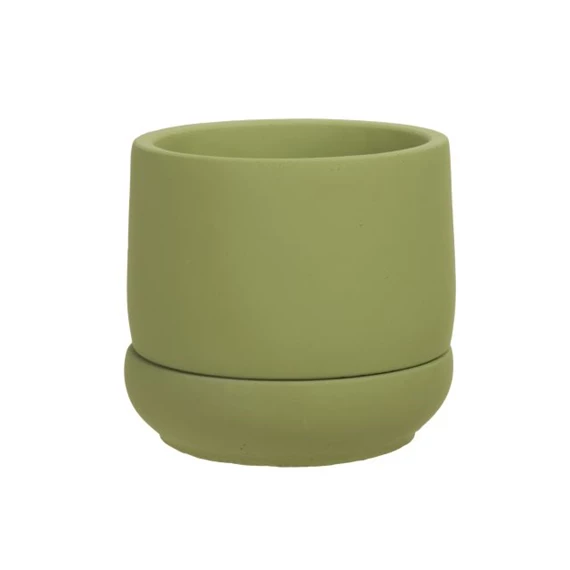 Kaspó alátéttel 13,5x13 cm