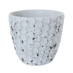 Kaspó hatszög mintával 15,5x14 cm