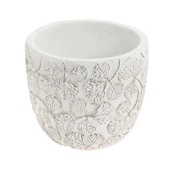 Kaspó levél mintával 12,8x12,8x11,3 cm