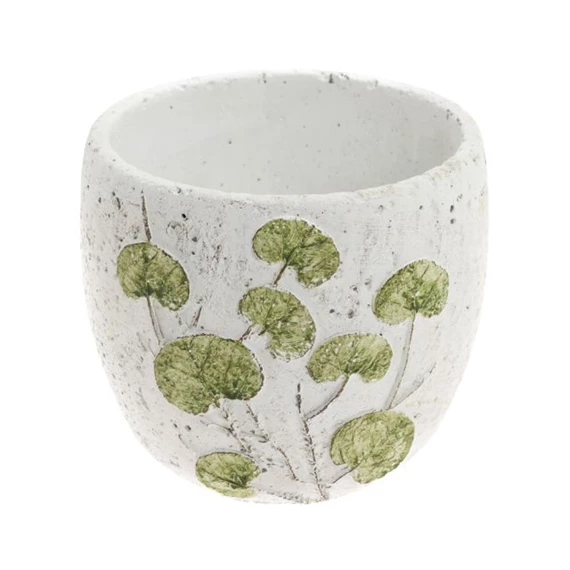 Kaspó levél mintával 13x13x11,5 cm