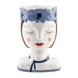 Kaspó női fej 26x15x19 cm