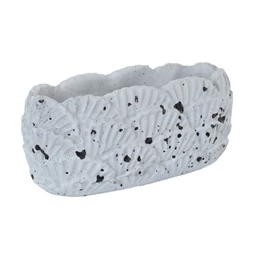 Kaspó ovális legyező mintával 23x10,5x10,5 cm