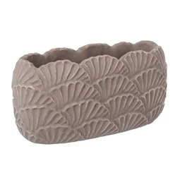 Kaspó ovális legyező mintával 28,5x13,5x13,5 cm