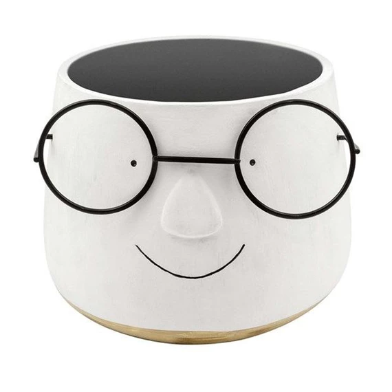 Kaspó szemüveggel 16x20x20 cm