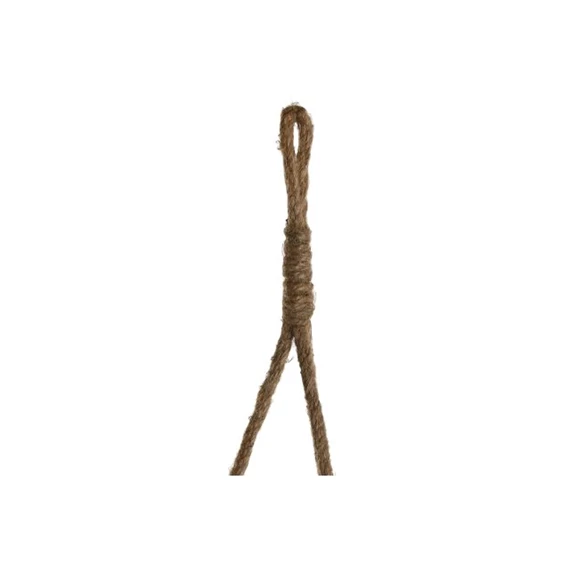 Kaspó szett akasztós, kötéllel 31x31x23 cm S/3