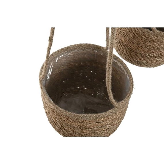 Kaspó szett akasztós 23x18x90 cm S/3