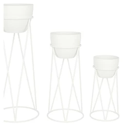 Kaspó szett 38x38x80 cm S/3