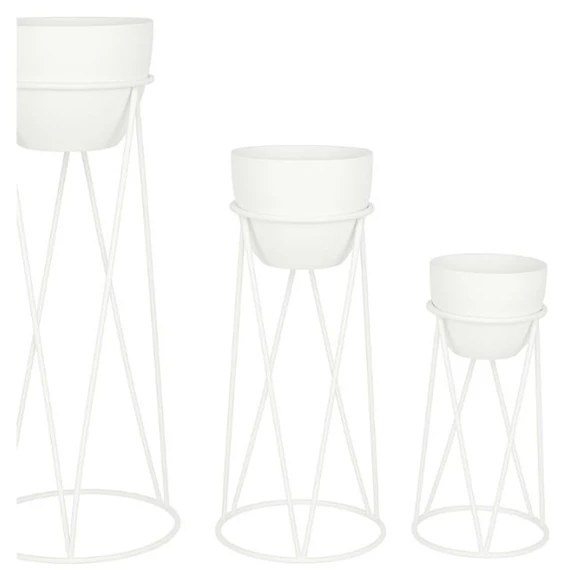 Kaspó szett 38x38x80 cm S/3